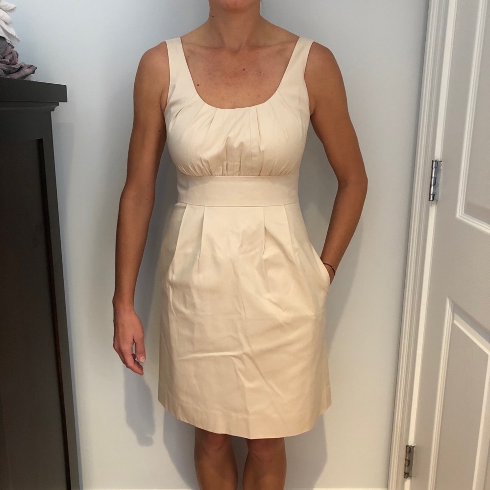 J.Crew Cream Sleeveless Suit Dress | Sz 0